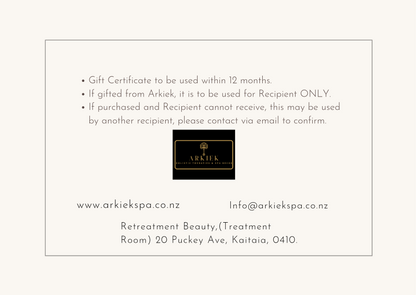 Arkiek Gift Cards